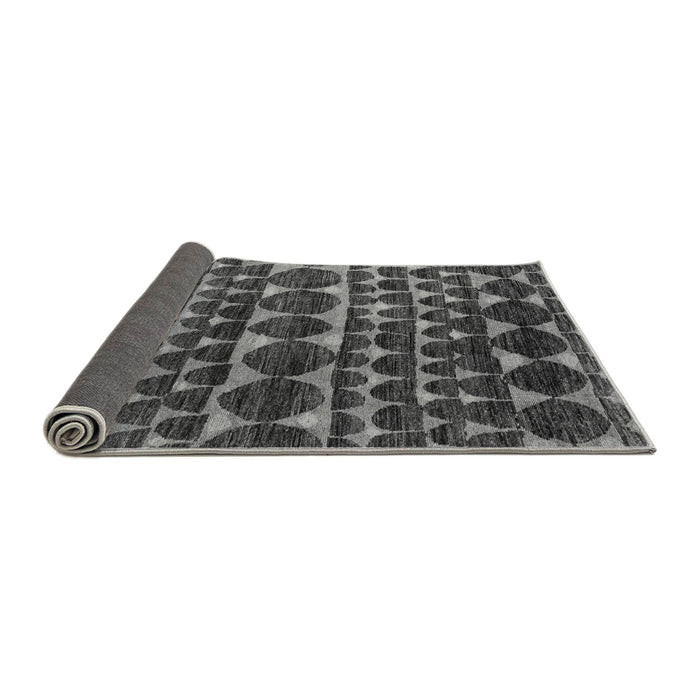 Sideview of Abstract Gray Modern Rug, abs5059gry