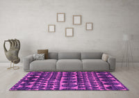 Machine Washable Abstract Pink Modern Rug, wshabs5059pnk