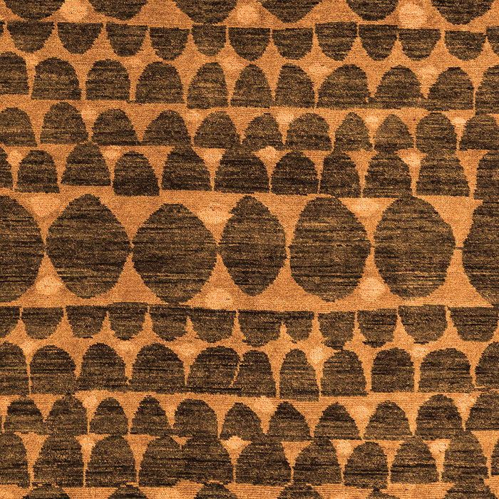 Machine Washable Abstract Orange Modern Area Rugs, wshabs5059org