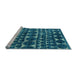 Sideview of Machine Washable Abstract Light Blue Modern Rug, wshabs5059lblu