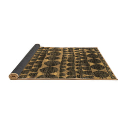 Sideview of Abstract Brown Modern Rug, abs5059brn