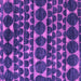 Square Machine Washable Abstract Purple Modern Area Rugs, wshabs5059pur