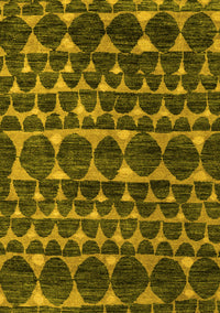 Abstract Yellow Modern Rug, abs5059yw