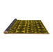 Sideview of Abstract Yellow Modern Rug, abs5059yw