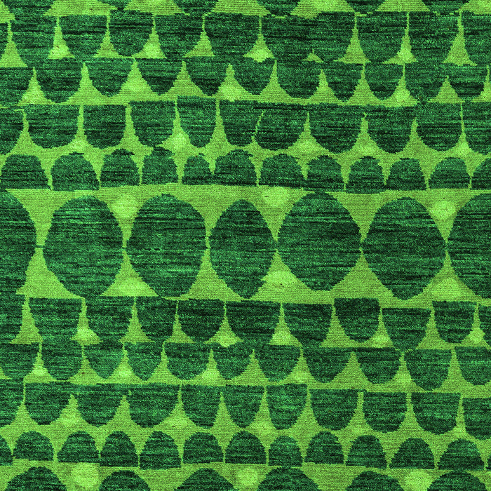 Machine Washable Abstract Green Modern Area Rugs, wshabs5059grn