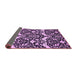 Sideview of Abstract Purple Modern Rug, abs505pur