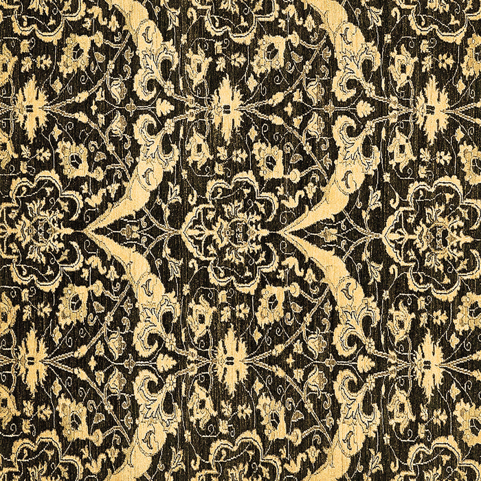 Square Abstract Brown Modern Rug, abs505brn