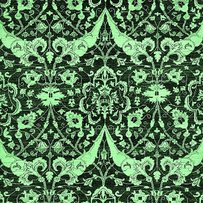 Abstract Emerald Green Modern Rug, abs505emgrn