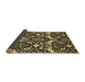 Sideview of Abstract Brown Modern Rug, abs505brn