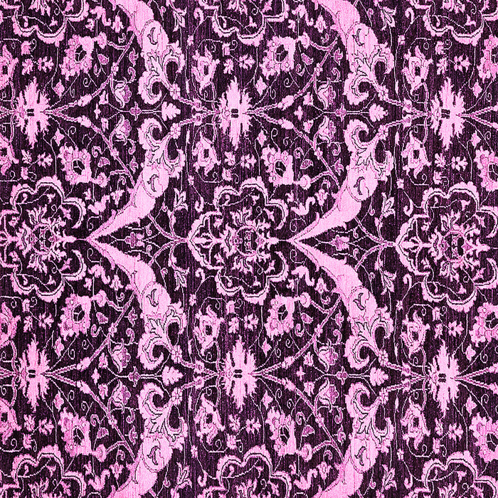 Square Abstract Pink Modern Rug, abs505pnk