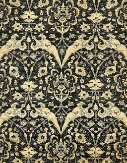 Abstract Ginger Brown Green Modern Rug, abs505