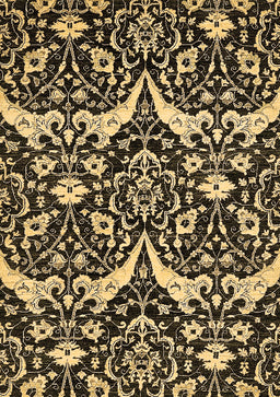 Abstract Brown Modern Rug, abs505brn