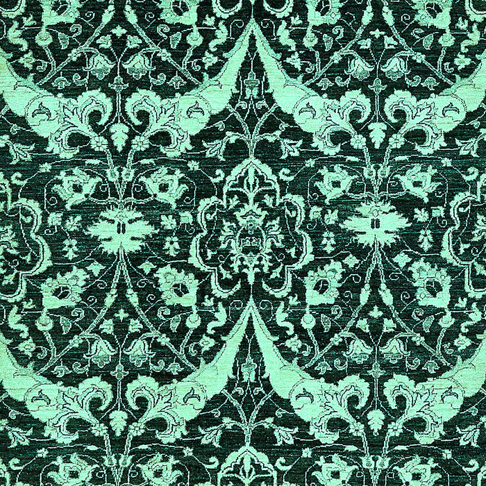 Abstract Turquoise Modern Rug, abs505turq