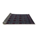 Sideview of Abstract Purple Modern Rug, abs5060