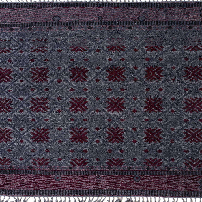 Square Abstract Purple Modern Rug, abs5060
