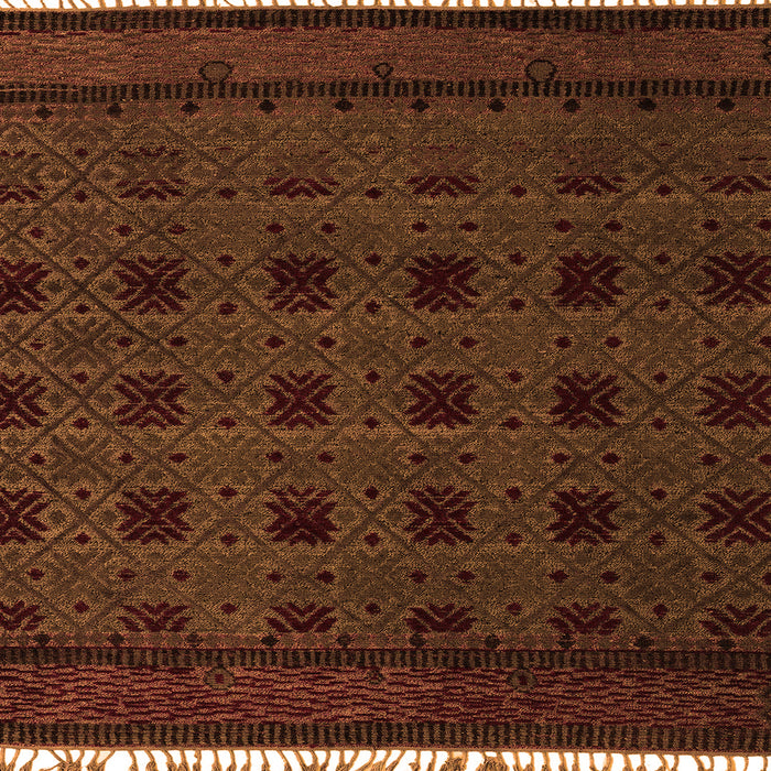Square Abstract Orange Modern Rug, abs5060org