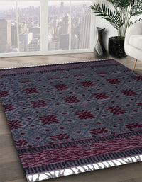 Abstract Purple Modern Rug, abs5060