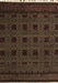 Machine Washable Abstract Brown Modern Rug, wshabs5060brn