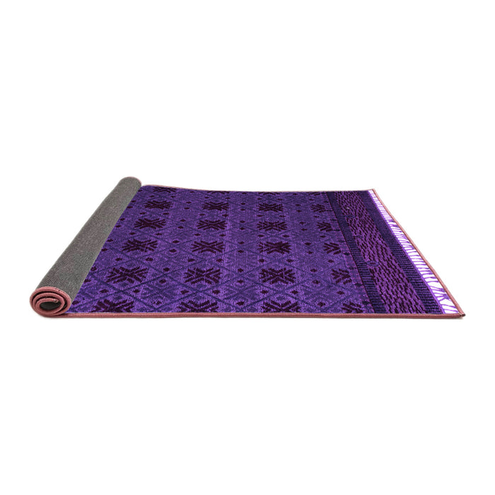 Sideview of Abstract Purple Modern Rug, abs5060pur
