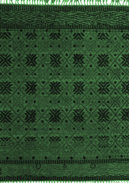 Abstract Emerald Green Modern Rug, abs5060emgrn