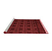 Modern Red Washable Rugs