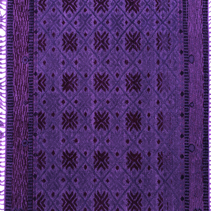 Square Machine Washable Abstract Purple Modern Area Rugs, wshabs5060pur