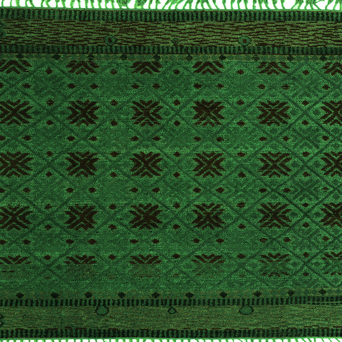 Square Abstract Green Modern Rug, abs5060grn