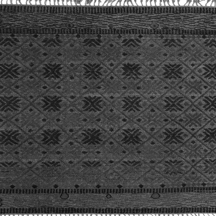 Square Machine Washable Abstract Gray Modern Rug, wshabs5060gry