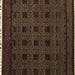 Square Machine Washable Abstract Brown Modern Rug, wshabs5060brn