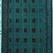 Square Machine Washable Abstract Turquoise Modern Area Rugs, wshabs5060turq