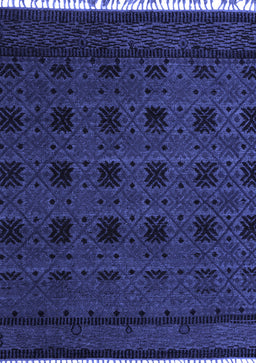 Abstract Blue Modern Rug, abs5060blu