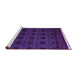 Sideview of Machine Washable Abstract Purple Modern Area Rugs, wshabs5060pur