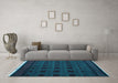 Machine Washable Abstract Light Blue Modern Rug in a Living Room, wshabs5060lblu