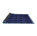 Sideview of Abstract Blue Modern Rug, abs5060blu