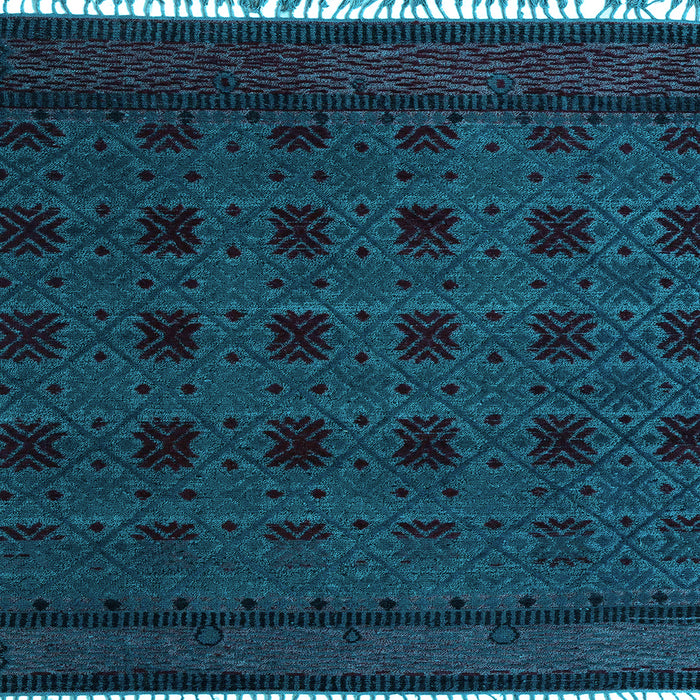 Square Abstract Light Blue Modern Rug, abs5060lblu