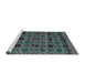 Sideview of Machine Washable Abstract Light Slate Gray Rug, wshabs5061