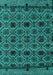 Abstract Turquoise Modern Rug, abs5061turq