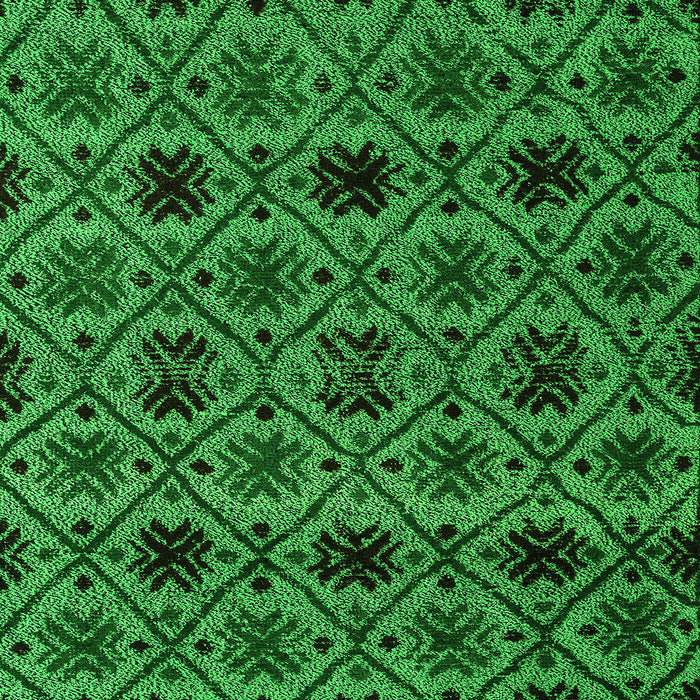 Machine Washable Abstract Green Modern Area Rugs, wshabs5061grn