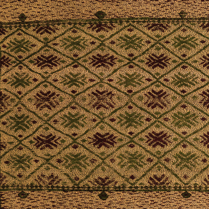 Square Machine Washable Abstract Orange Modern Area Rugs, wshabs5061org