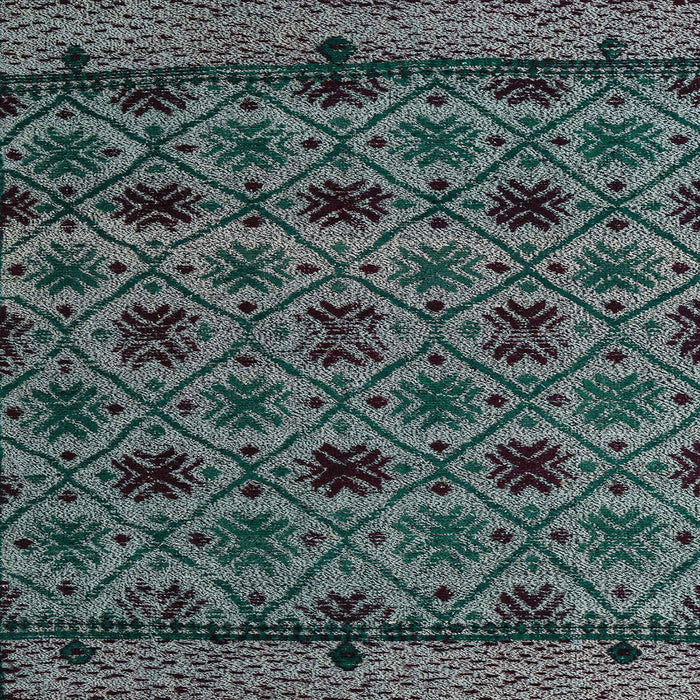 Square Abstract Light Slate Gray Modern Rug, abs5061