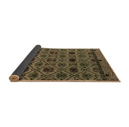 Sideview of Abstract Brown Modern Rug, abs5061brn