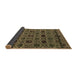 Sideview of Abstract Brown Modern Rug, abs5061brn