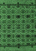 Machine Washable Abstract Emerald Green Modern Area Rugs, wshabs5061emgrn