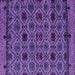 Square Machine Washable Abstract Purple Modern Area Rugs, wshabs5061pur