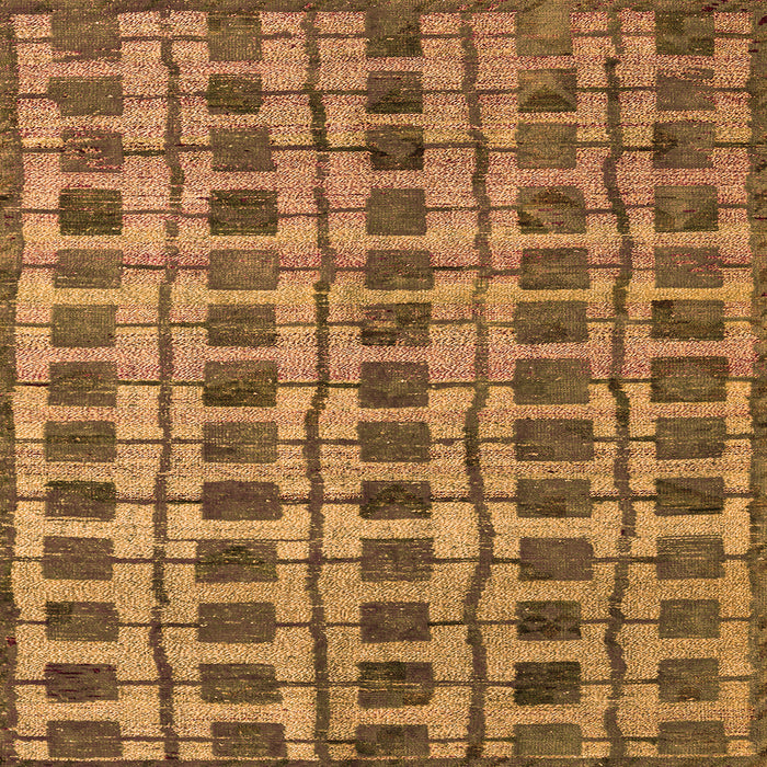 Square Abstract Orange Modern Rug, abs5062org