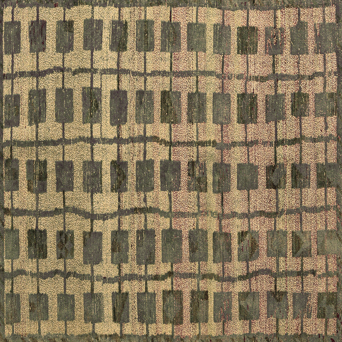 Square Abstract Brown Modern Rug, abs5062brn