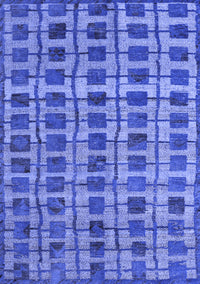 Abstract Blue Modern Rug, abs5062blu