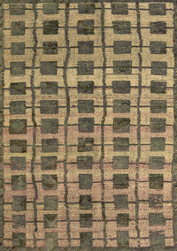 Abstract Brown Modern Rug, abs5062brn