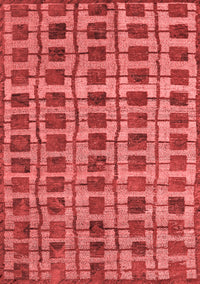 Abstract Red Modern Rug, abs5062red