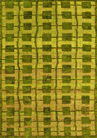 Abstract Yellow Modern Rug, abs5062yw